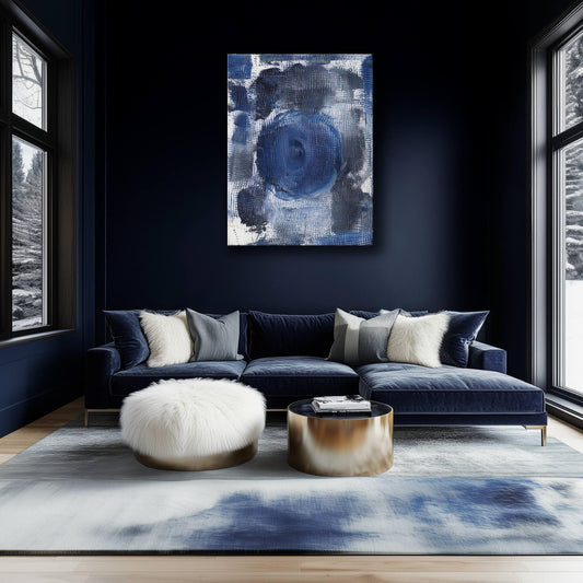 "Blue Eyed" Canvas In Blue Drama Collection