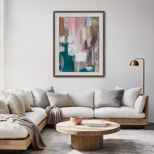 "2 Dreaming" Print In Sleeping In Cyan Collection