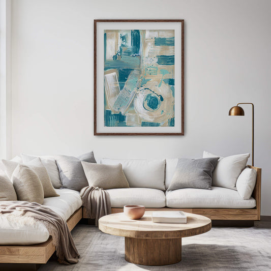 "Love Sleeps" Print In Sleeping In Cyan Collection