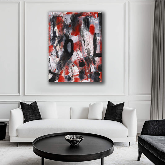 "Shattered Love" Canvas In Loves Wounded Walls Collection