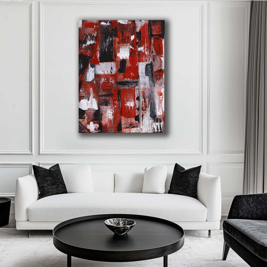"Bleeding Wall" Canvas In Loves Wounded Walls Collection