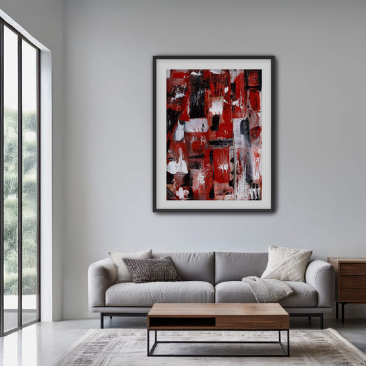 "Bleeding Wall" Print In Moving In Circles Collection