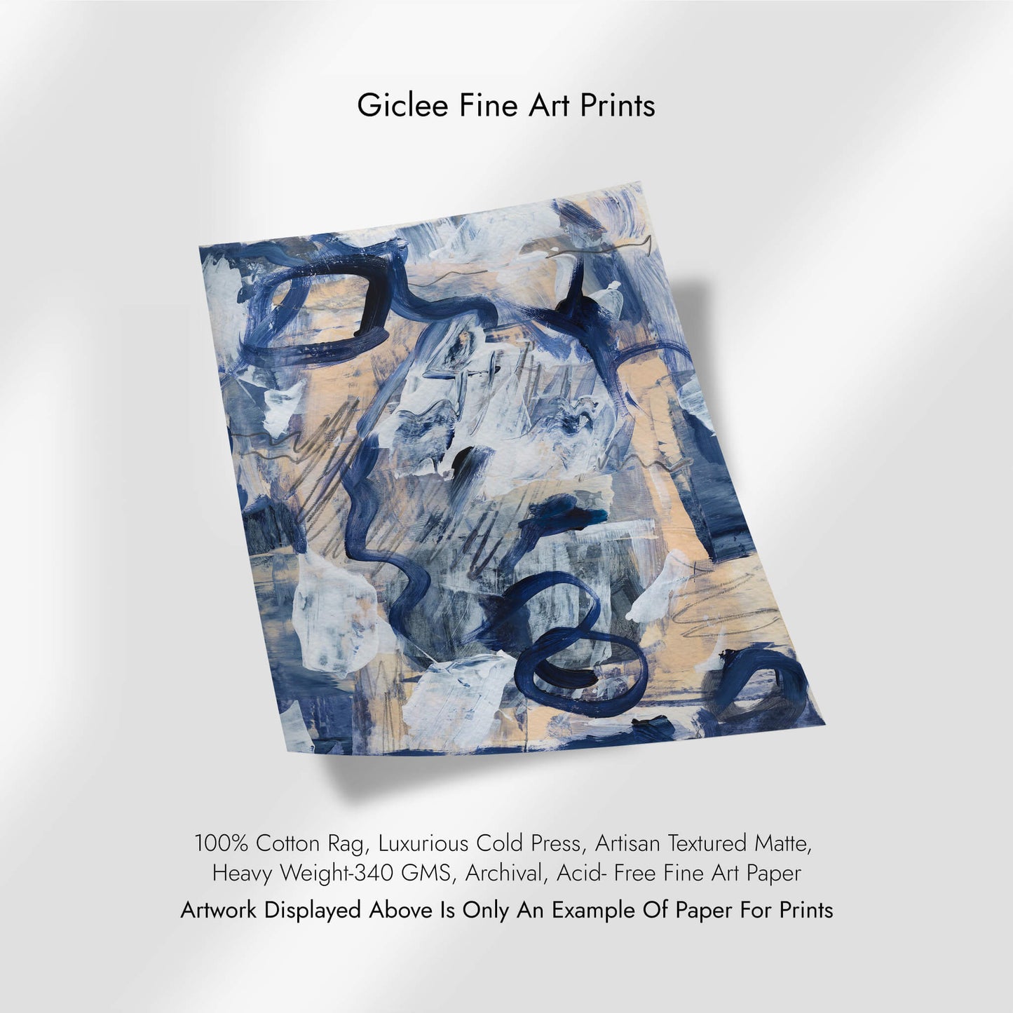 "Love In Blue" Print In Blue Drama Collection