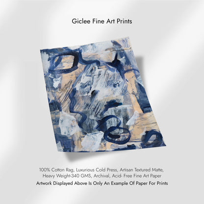 "Love In Blue" Print In Blue Drama Collection