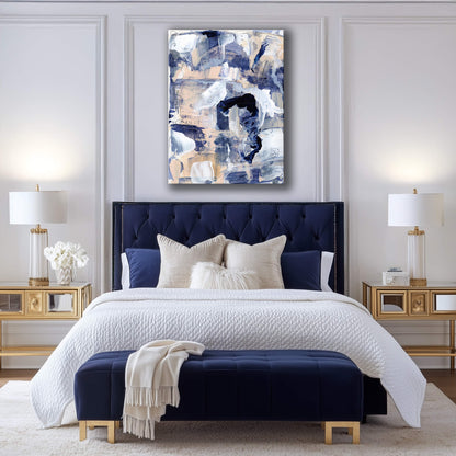 "Confusion Blues" Canvas In Blue Drama Collection