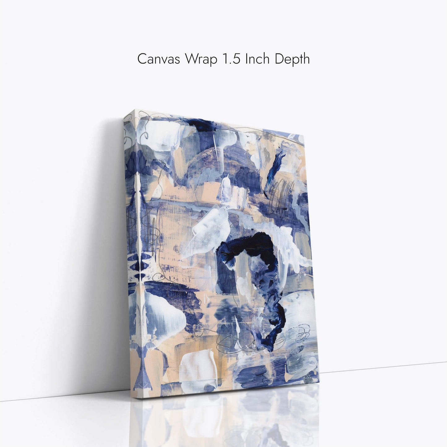 "Confusion Blues" Canvas In Blue Drama Collection