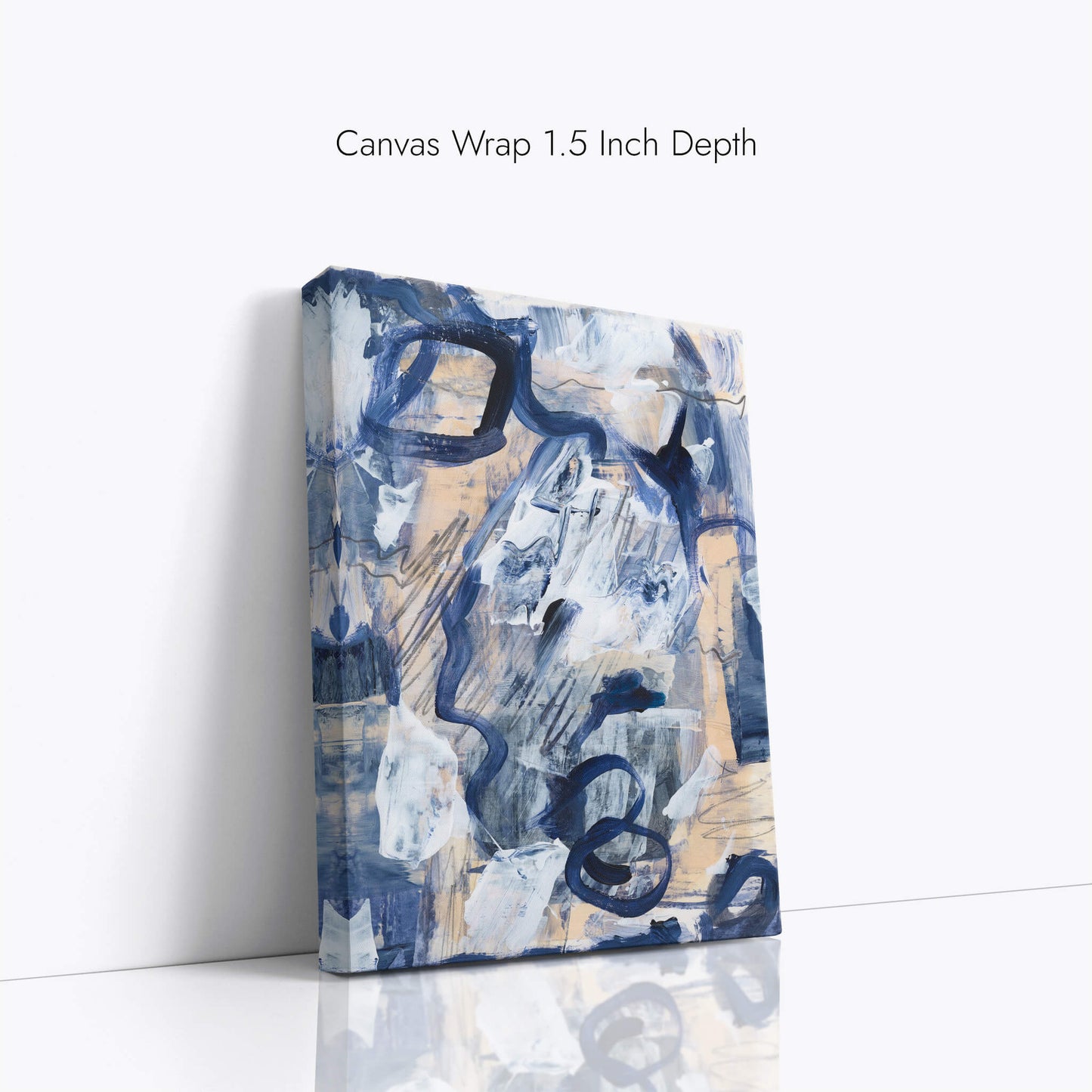 "Blue Orgasm" Canvas In Blue Drama Collection