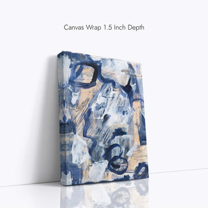 "Blue Orgasm" Canvas In Blue Drama Collection