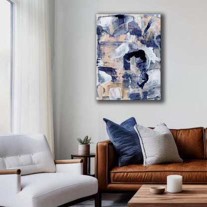 "Confusion Blues" Canvas In Blue Drama Collection