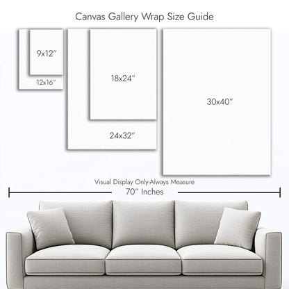 "2 Dreaming" Canvas In Sleeping In Cyan Collection