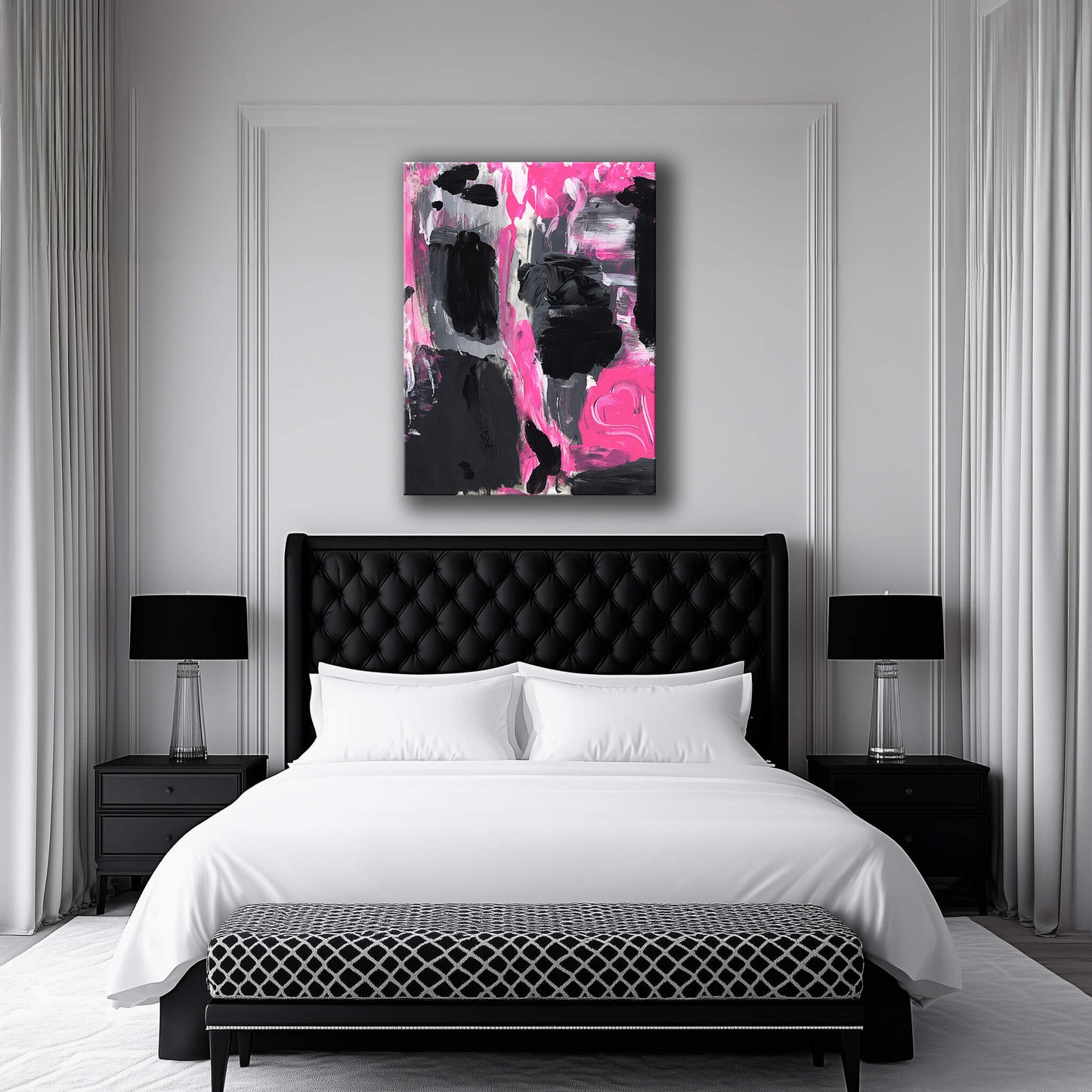 "Heart Smoked" Canvas In Coming In Hot Collection