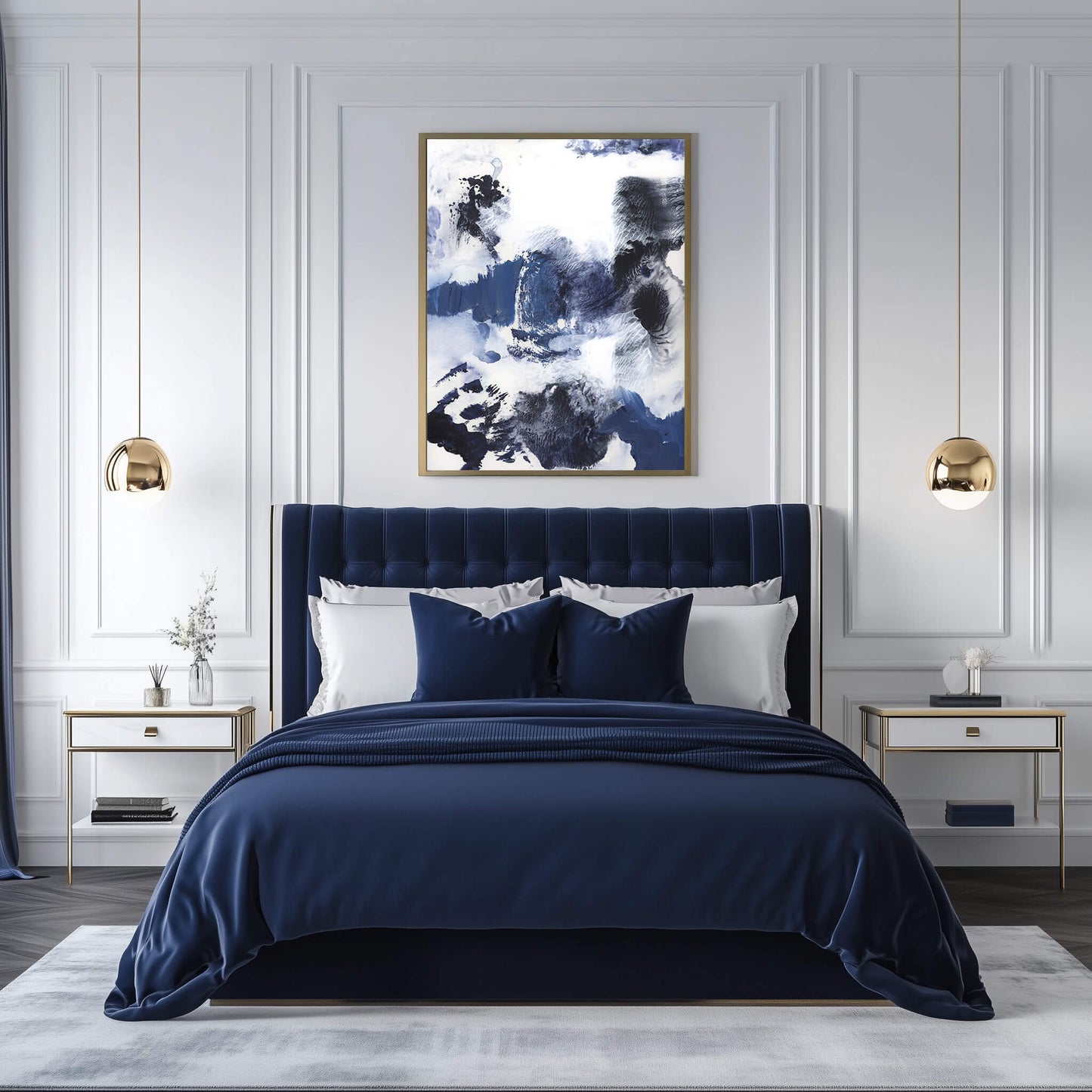 "Blue Heaven" Print In Blue Drama Collection