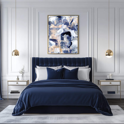 "Blue Orgasm" Canvas In Blue Drama Collection