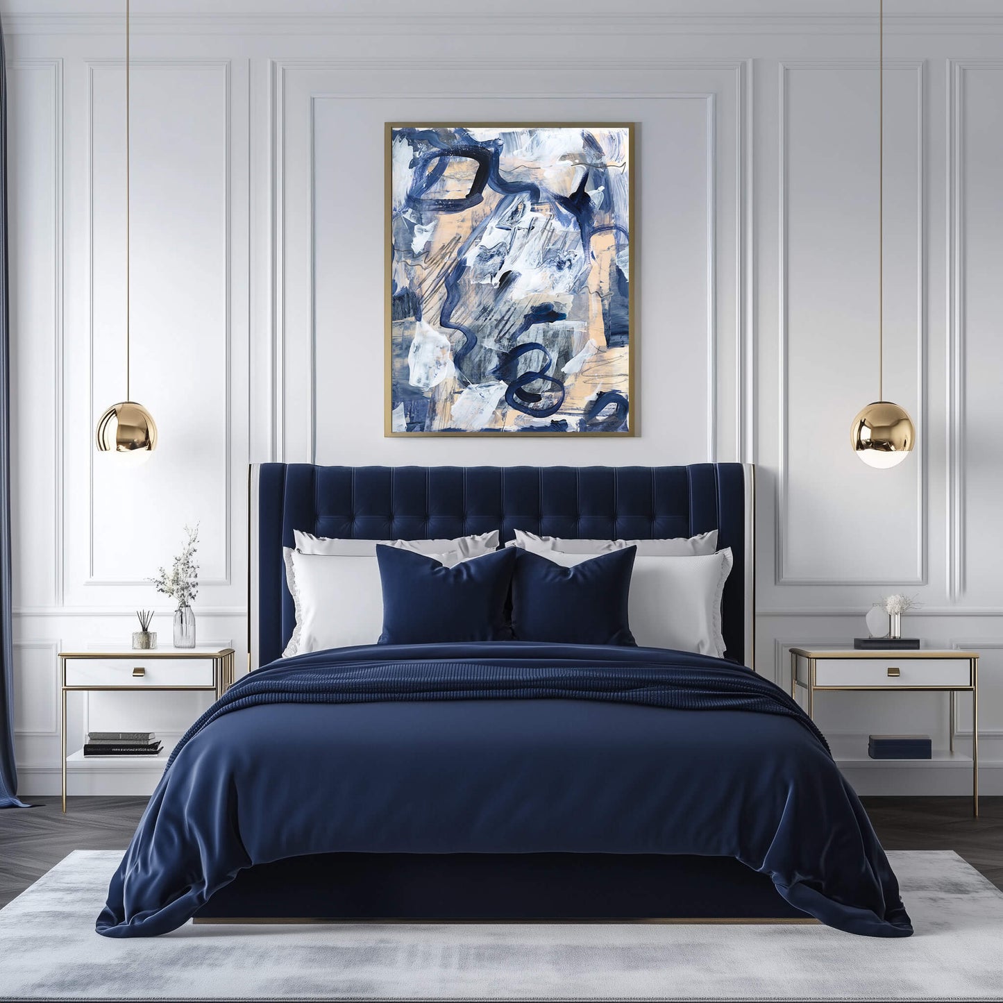 "Blue Orgasm" Print In Blue Drama Collection