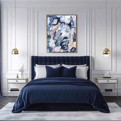 "Blue Orgasm" Print In Blue Drama Collection