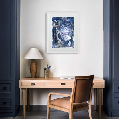 "Love In Blue" Print In Blue Drama Collection