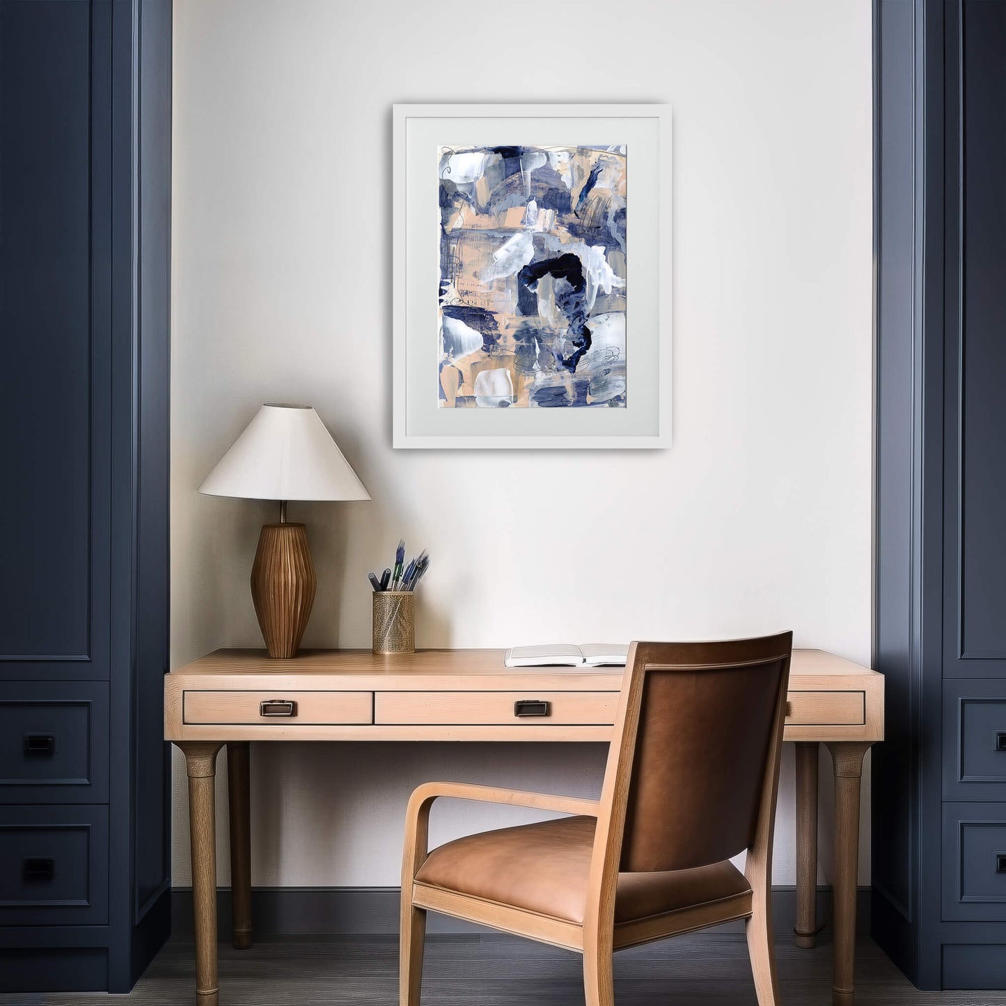 "Confusion Blues" Print In Blue Drama Collection