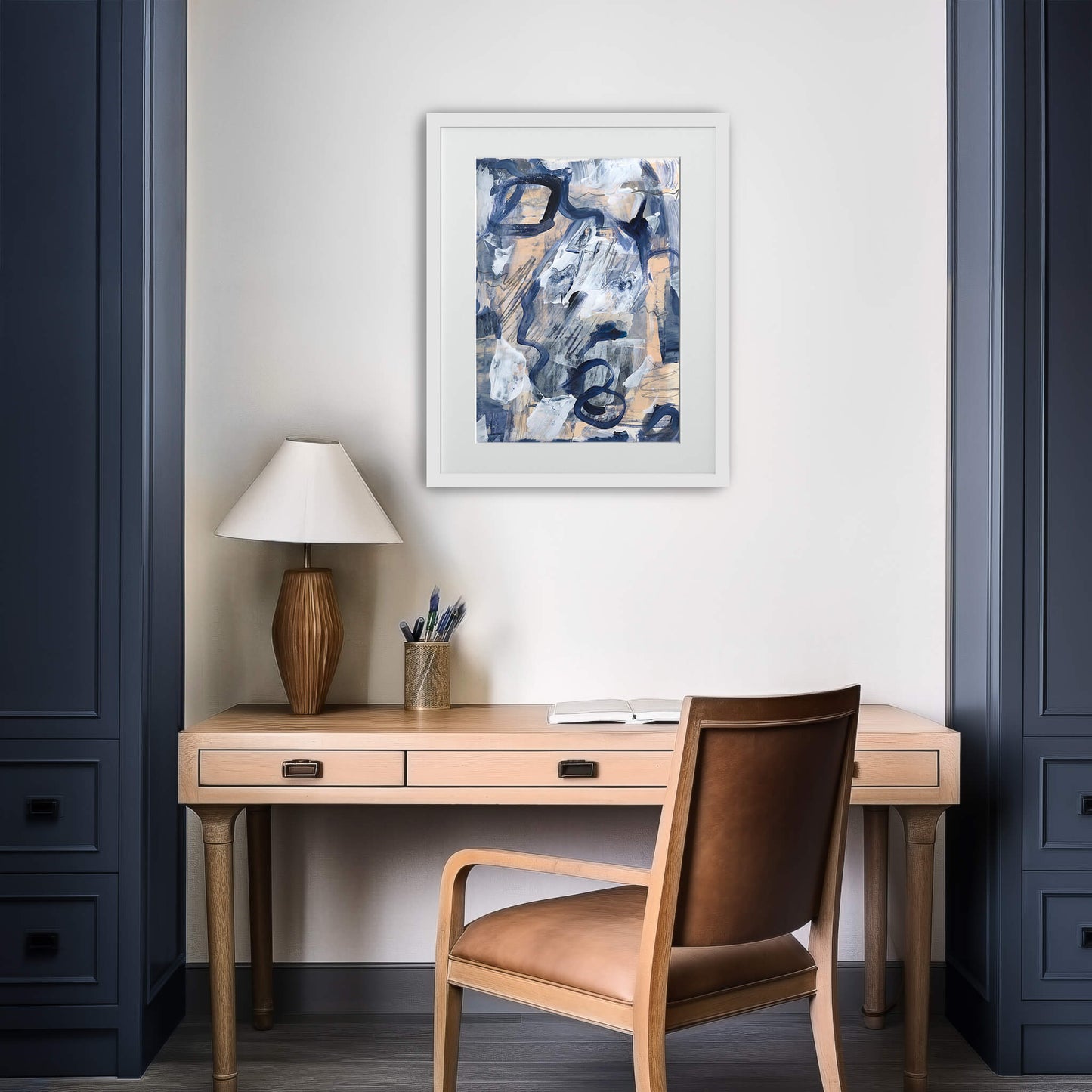 "Blue Orgasm" Print In Blue Drama Collection