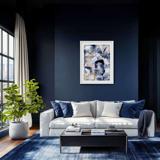 "Confusion Blues" Print In Blue Drama Collection