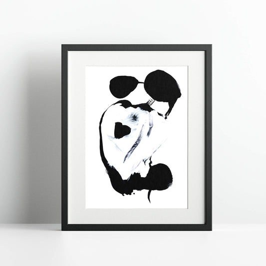 "The Dance Circle" Print In Lovers' Midnight Dance Collection