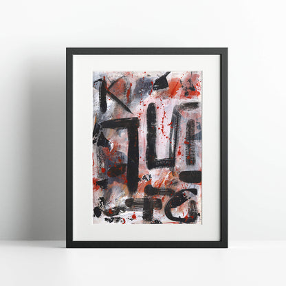 "Fuck Lucks Grief" Print In Moving In Circles Collection