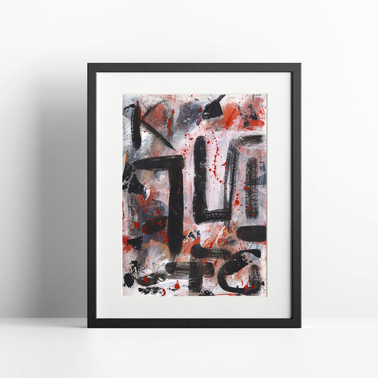 "Fuck Lucks Grief" Print In Moving In Circles Collection