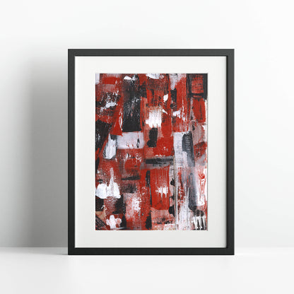 "Bleeding Wall" Print In Moving In Circles Collection