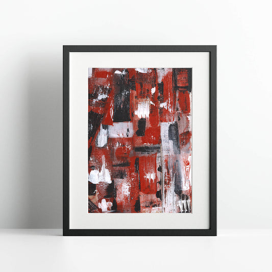"Bleeding Wall" Print In Moving In Circles Collection
