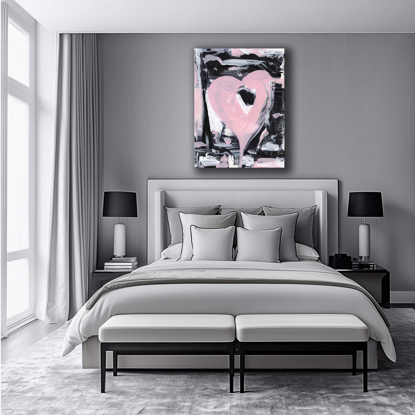 "Danza Del Corazon" Canvas In Lovers' Midnight Dance Collection