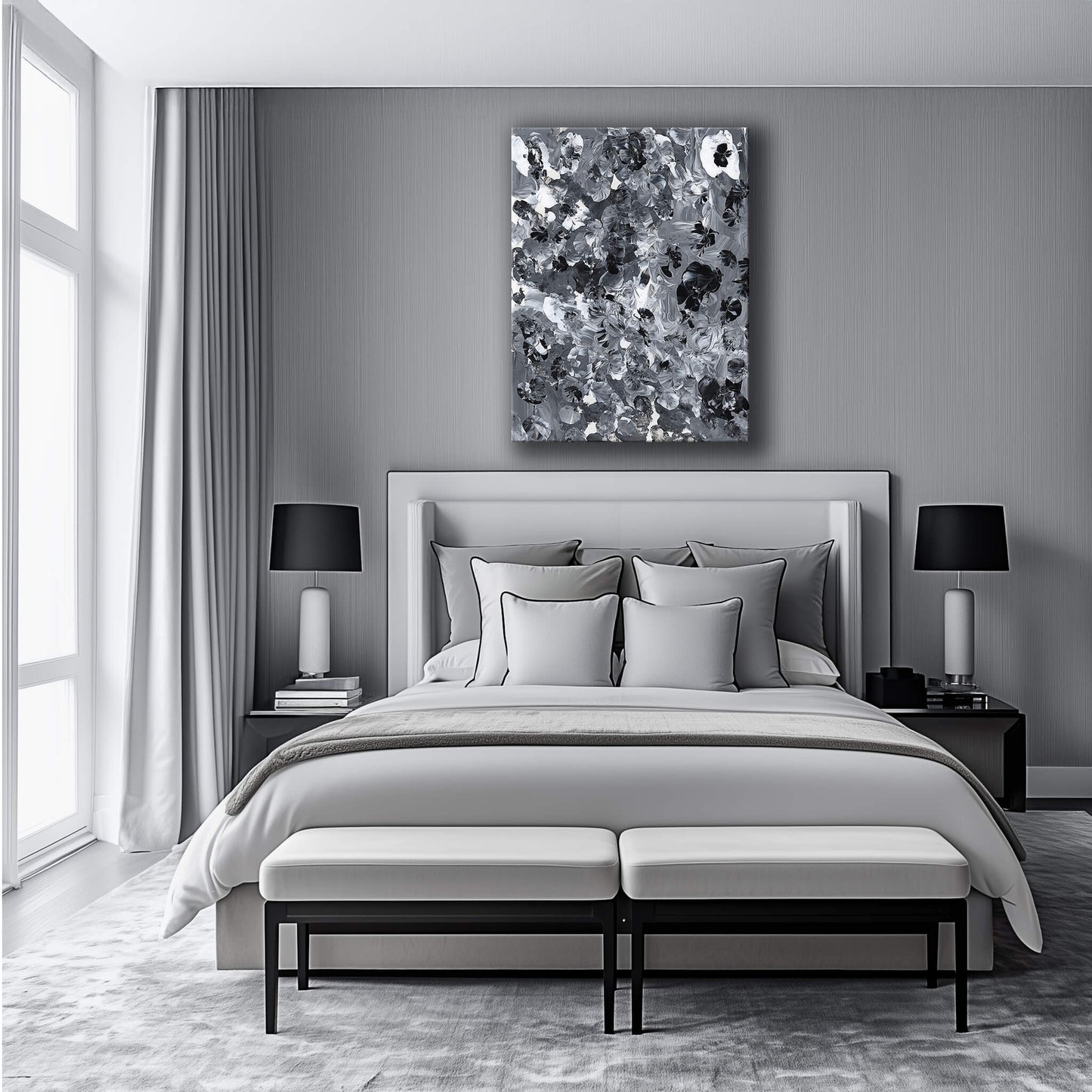 "Starlit Sway" Canvas In Lovers' Midnight Dance Collection