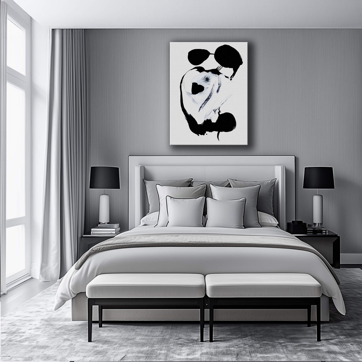 "The Dance Circle" Canvas In Lovers' Midnight Dance Collection