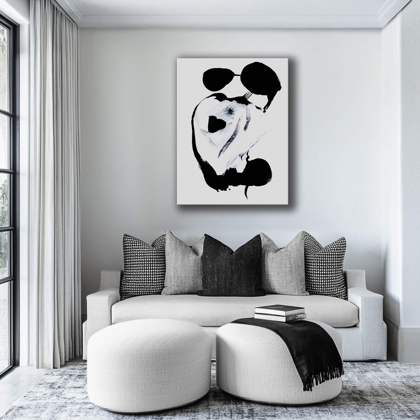 "The Dance Circle" Canvas In Lovers' Midnight Dance Collection