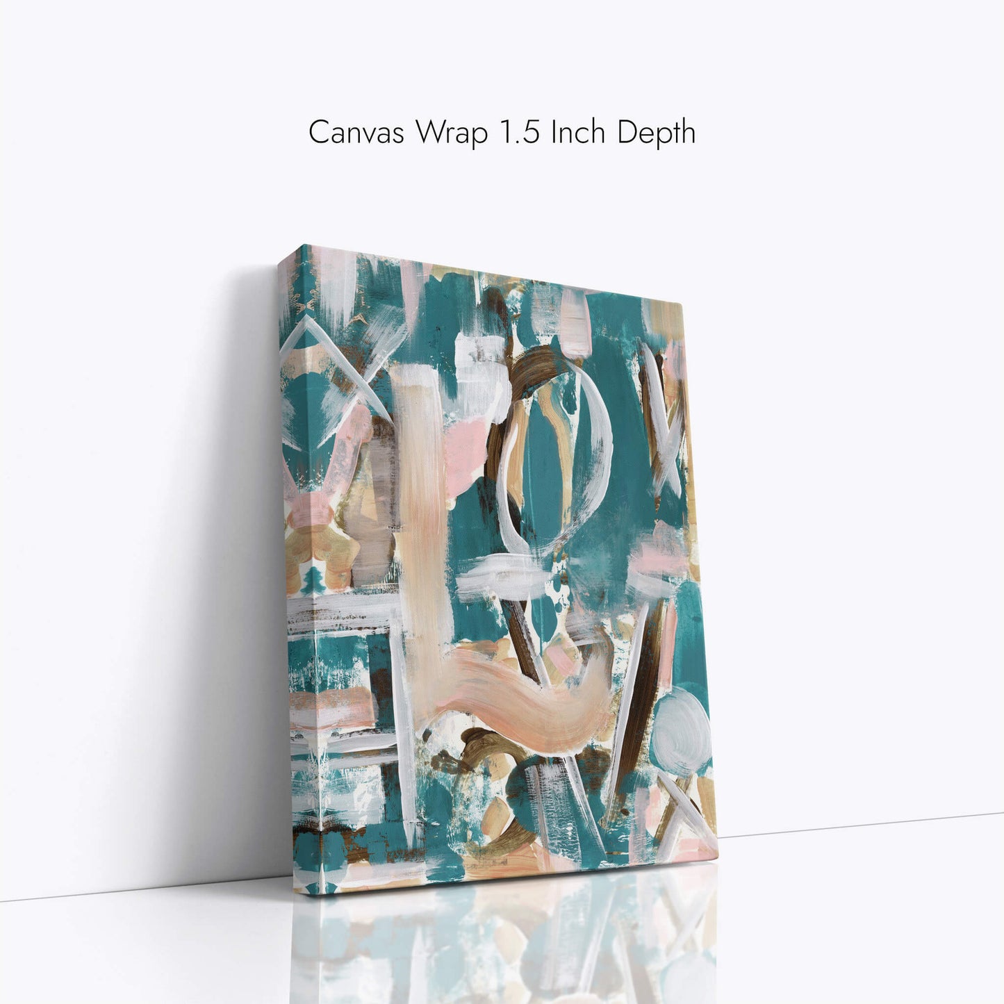 "Hypnotic Love" Canvas In Sleeping In Cyan Collection