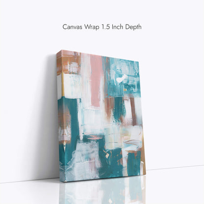 "Trance" Canvas In Sleeping In Cyan Collection