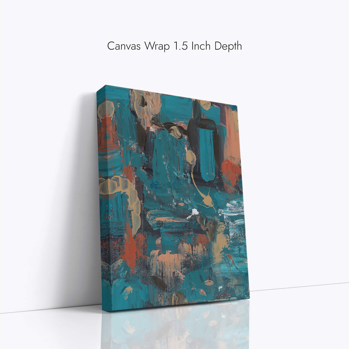 "Unconscious Love" Canvas In Sleeping In Cyan Collection