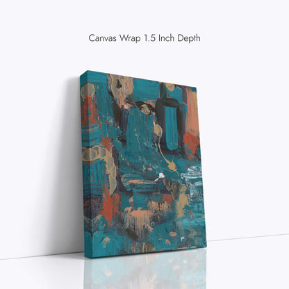 "Unconscious Love" Canvas In Sleeping In Cyan Collection