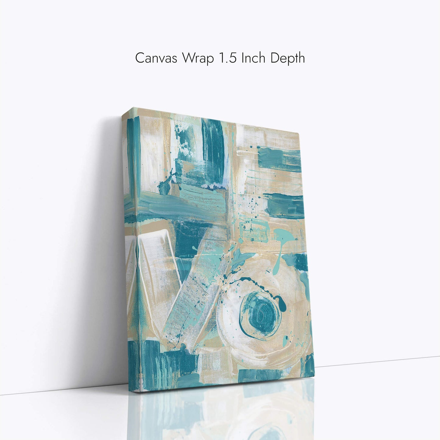"Love Sleeps" Canvas In Sleeping In Cyan Collection