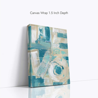 "Love Sleeps" Canvas In Sleeping In Cyan Collection