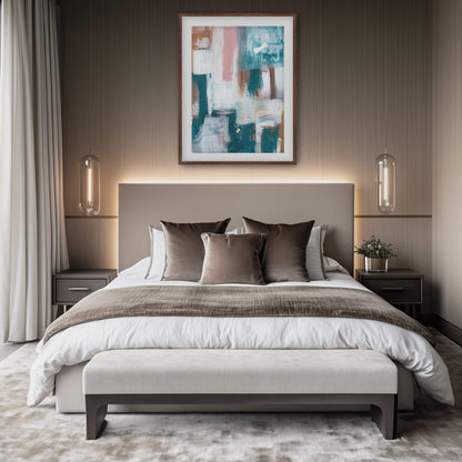 "Trance" Print In Sleeping In Cyan Collection