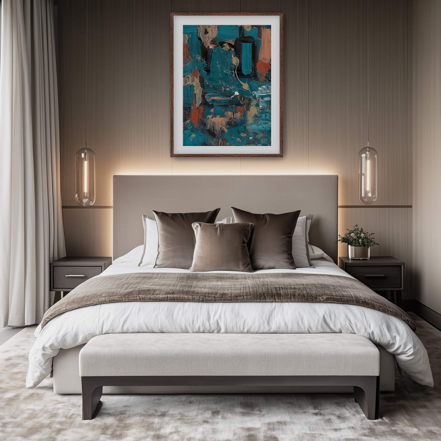 "Unconscious Love" Print In Sleeping In Cyan Collection