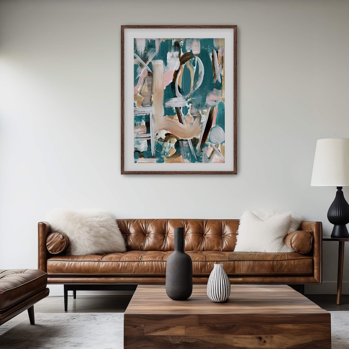 "Hypnotic Love" Print In Sleeping In Cyan Collection