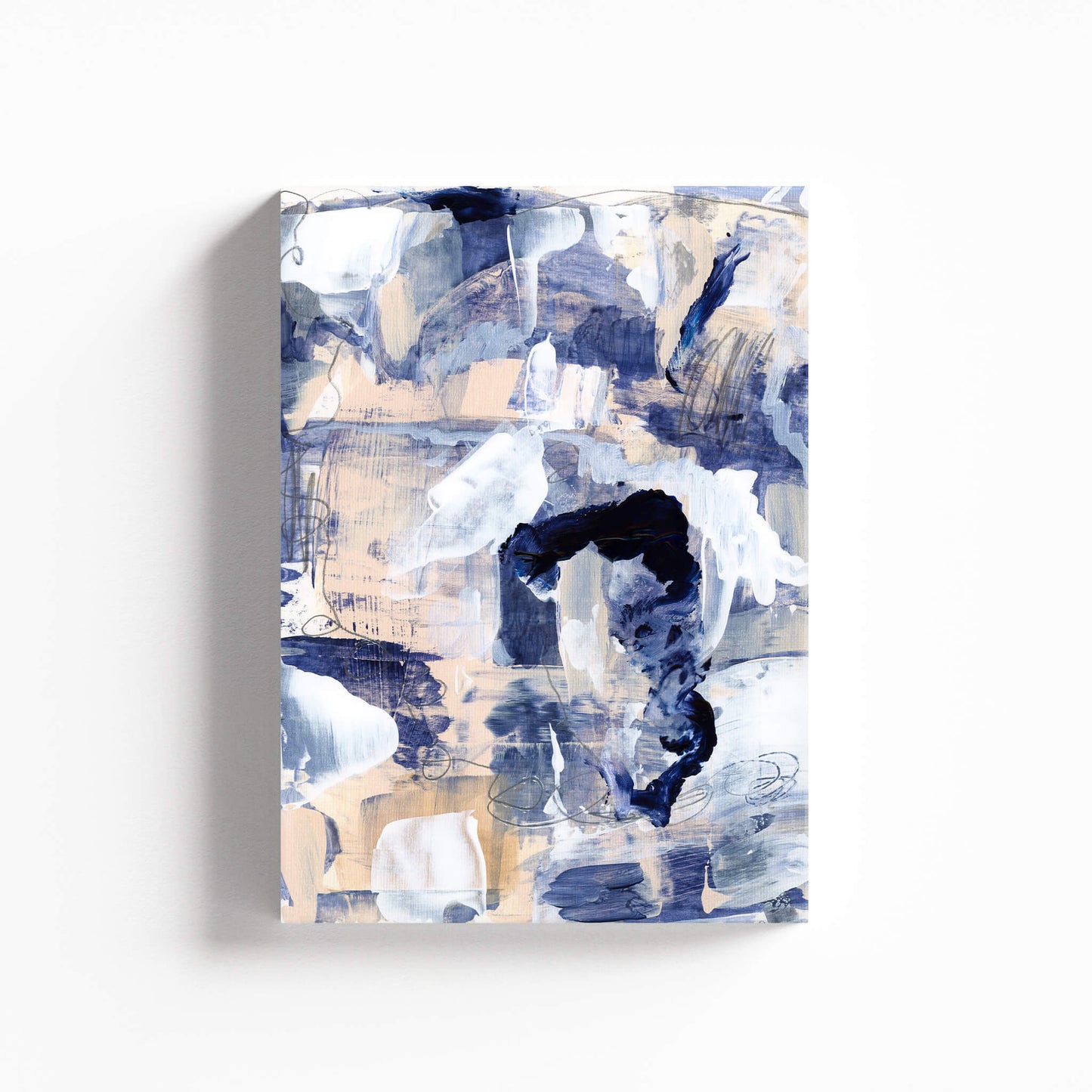 "Confusion Blues" Canvas In Blue Drama Collection