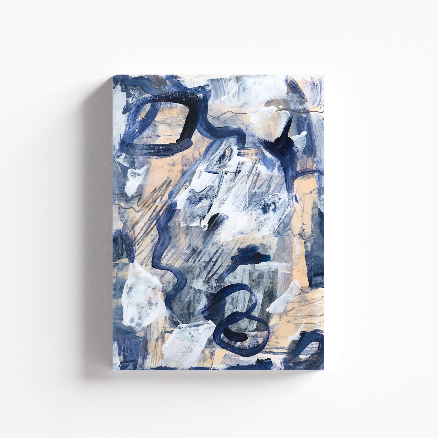"Blue Orgasm" Canvas In Blue Drama Collection