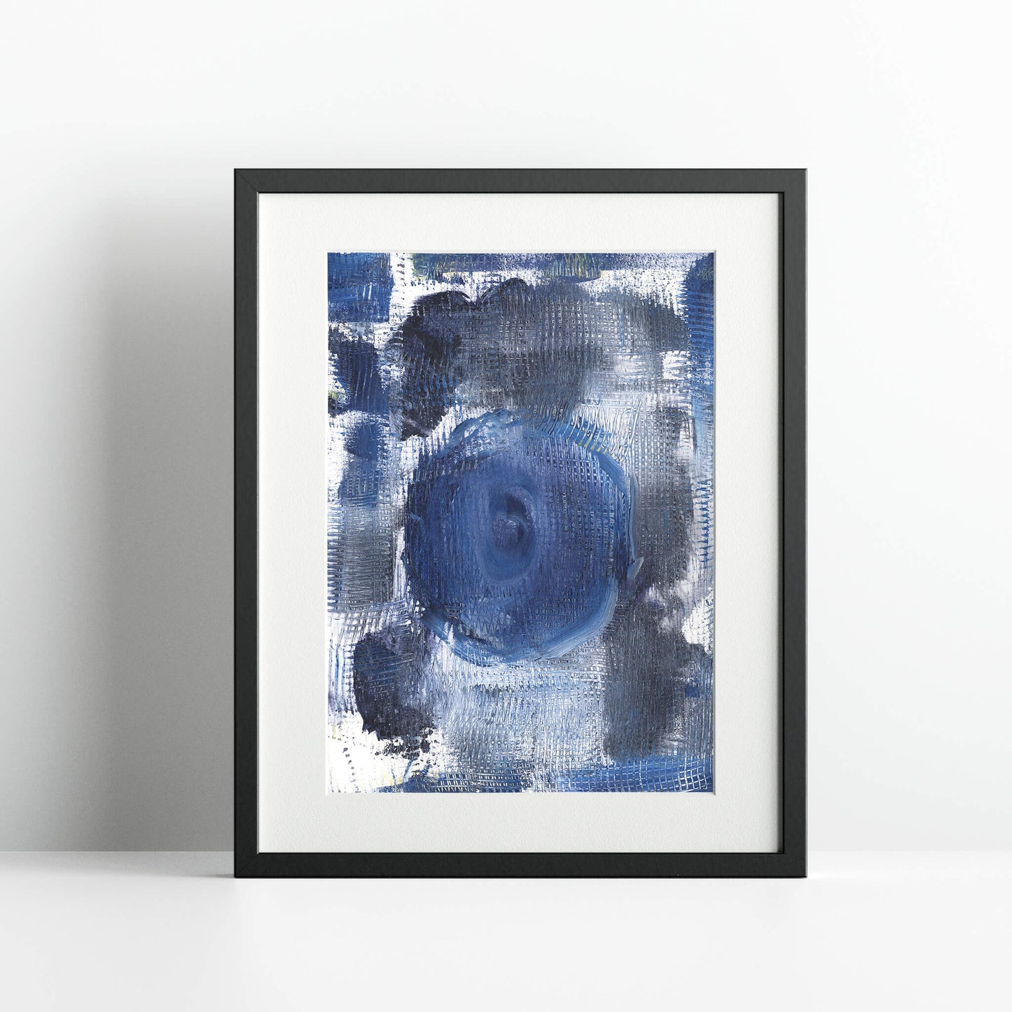 "Blue Eyed" Print In Blue Drama Colleciton
