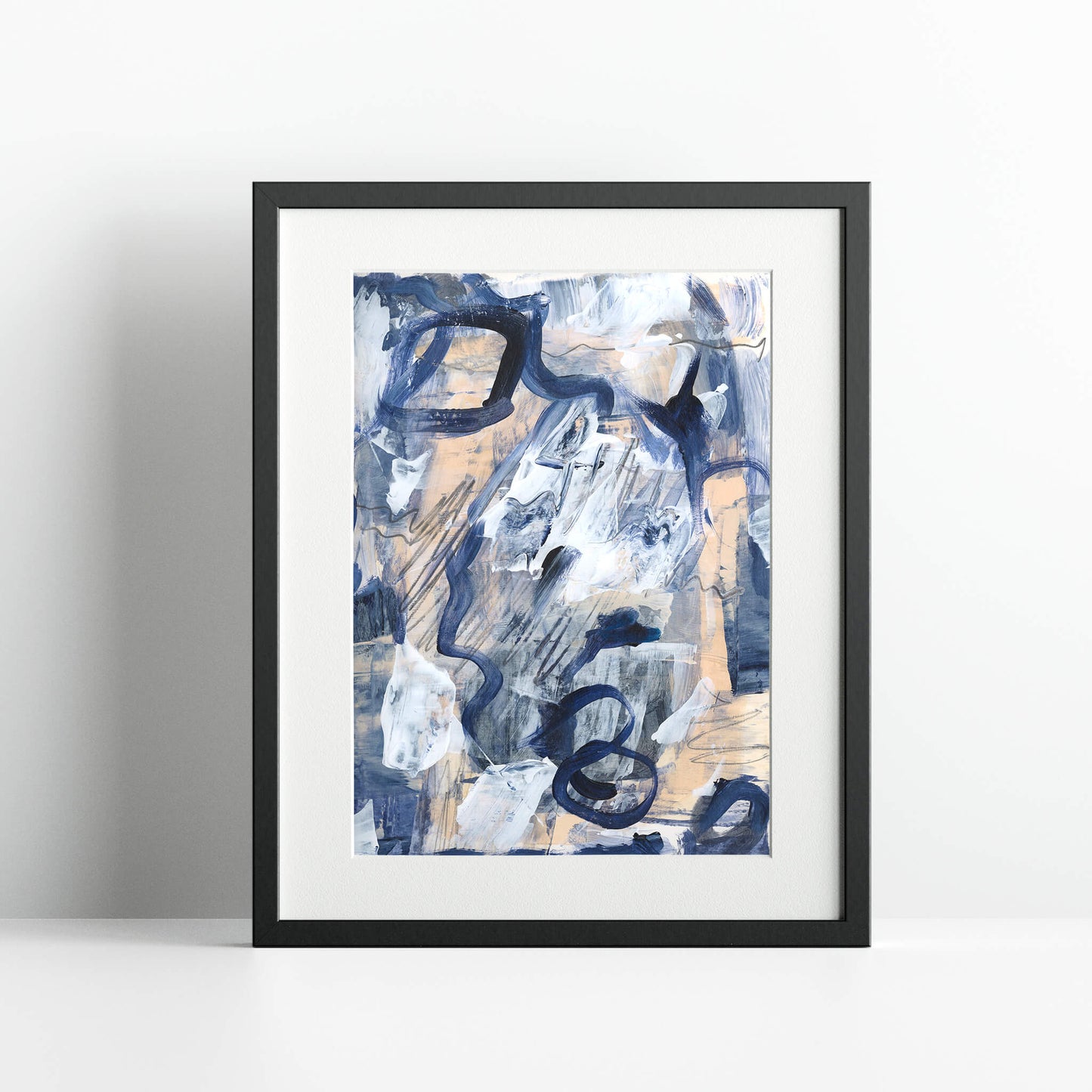 "Blue Orgasm" Print In Blue Drama Collection