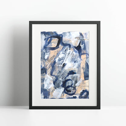 "Blue Orgasm" Print In Blue Drama Collection