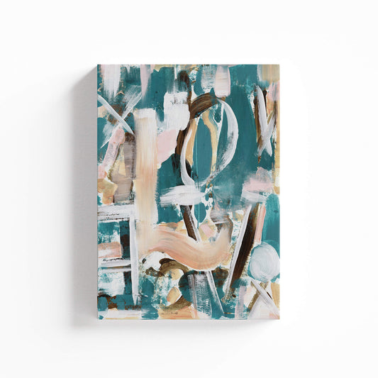 "Hypnotic Love" Canvas In Sleeping In Cyan Collection