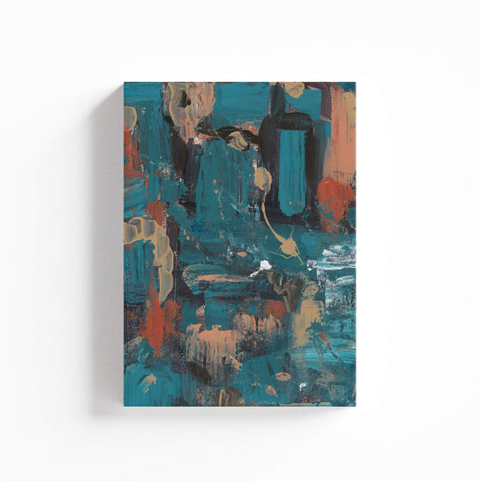 "Unconscious Love" Canvas In Sleeping In Cyan Collection