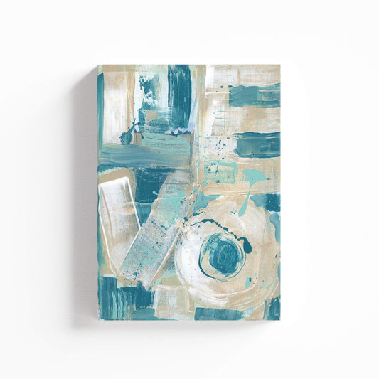 "Love Sleeps" Canvas In Sleeping In Cyan Collection