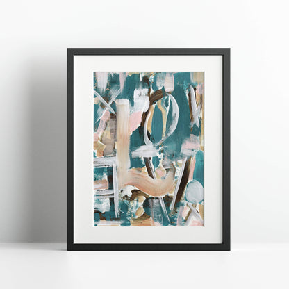 "Hypnotic Love" Print In Sleeping In Cyan Collection